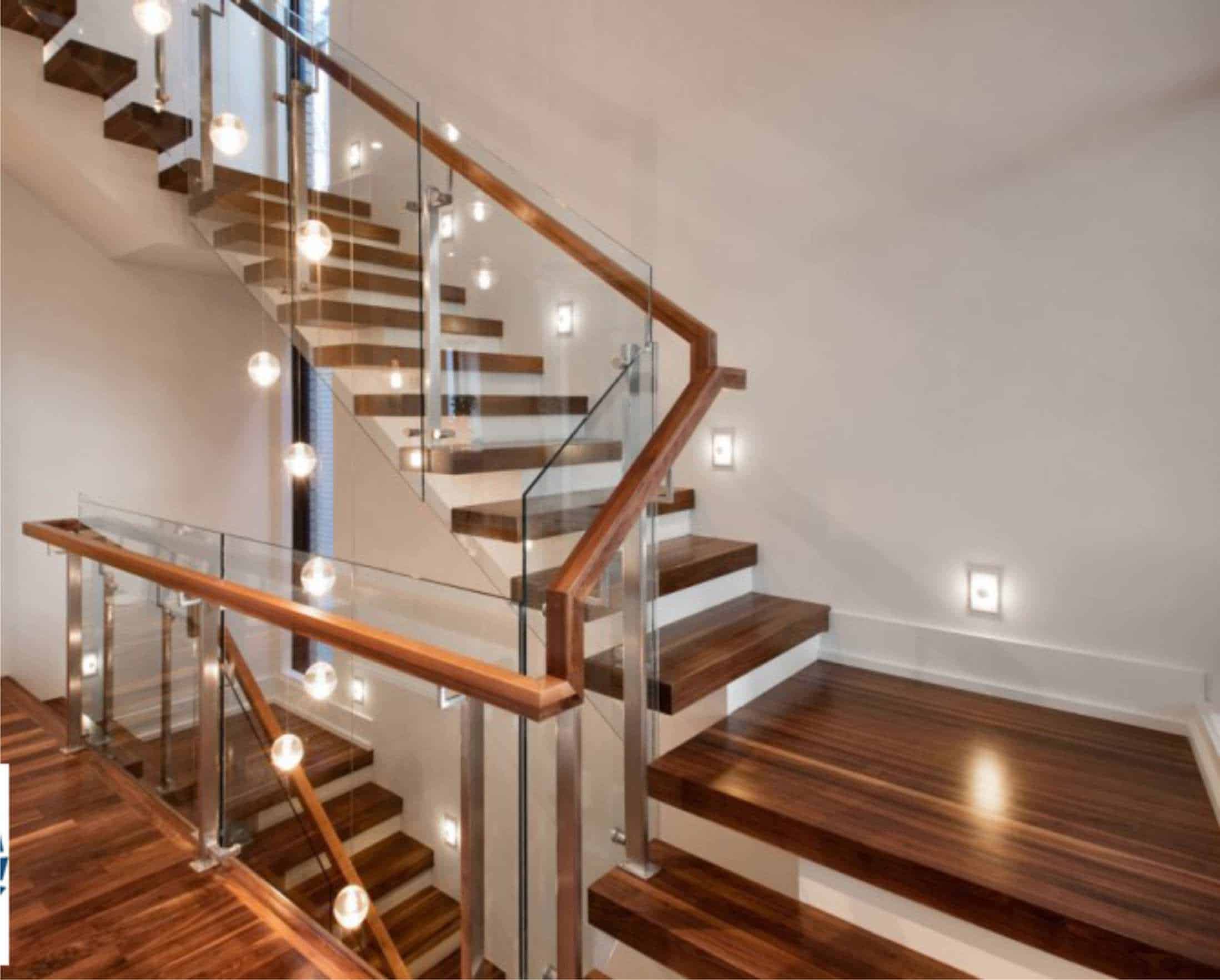 Thiết kế cầu thang gỗ phù hợp với không gian